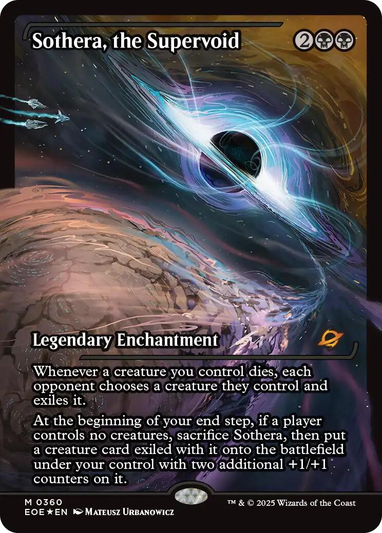 whenever a card is exiled mtg Sothera, the Supervoid (Showcase) [EOE