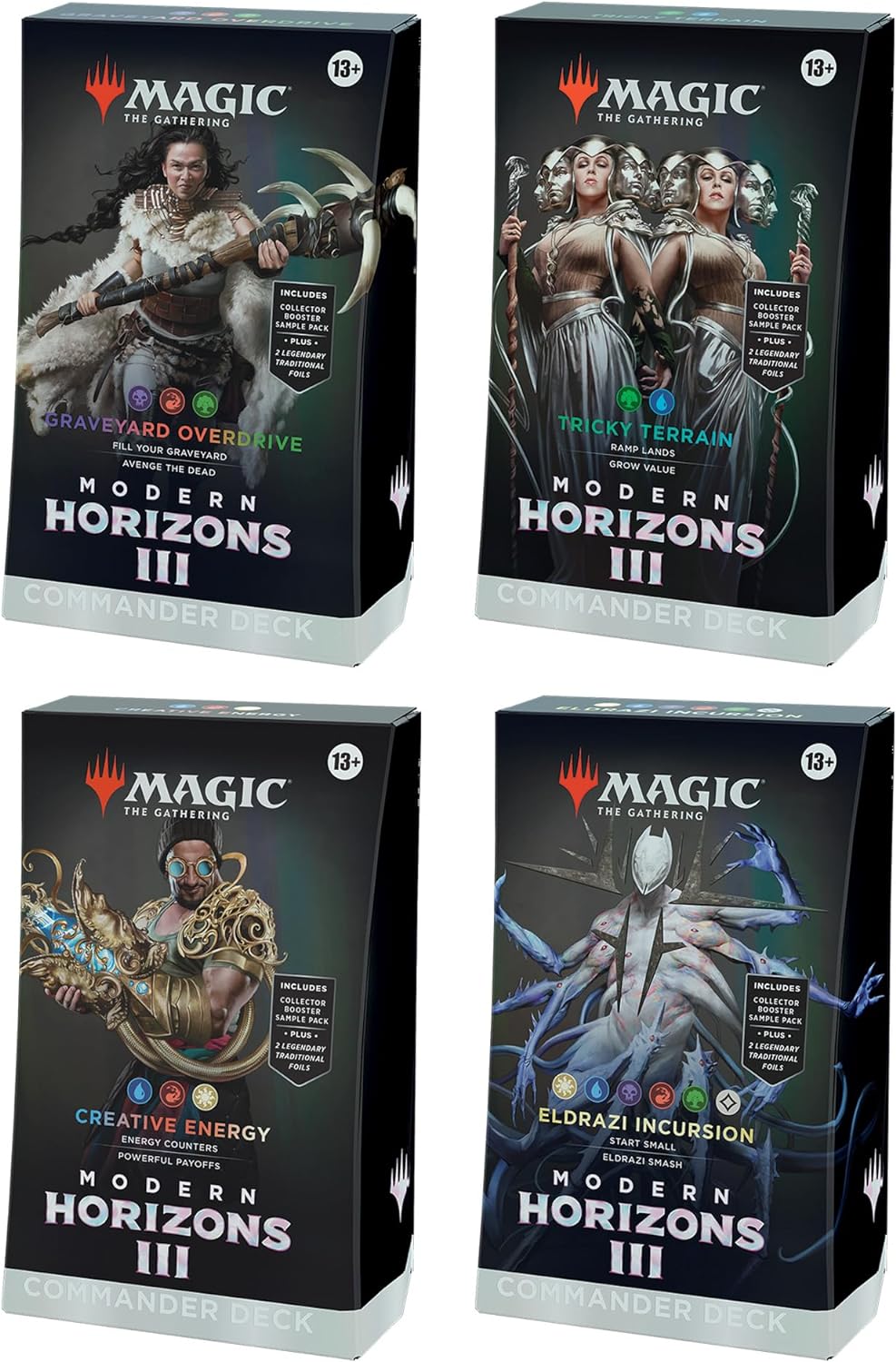 mtg themed commander decks Magic: The Gathering Build your dream super team of Heroes and Villains MTG - Modern Horizons 3