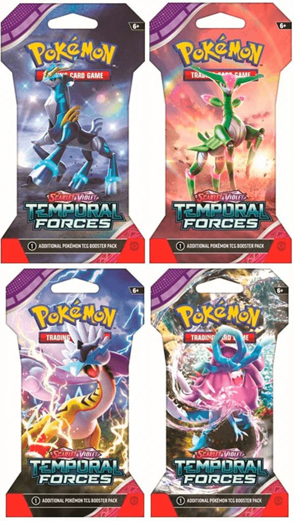 Pokemon Scarlet and Violet Temporal Forces Sleeved Booster Packs Pokemon Scarlet and Violet Temporal Forces Sleeved Booster Packs