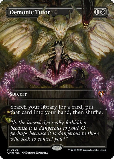 悪魔の教示者/Demonic Tutor《日本語》【CMM】