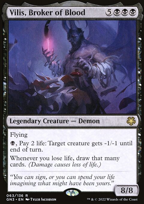 Vilis, Broker of Blood