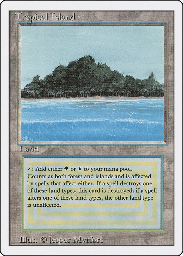 マジック：ザ・ギャザリング MTG Tropical  3ED English Tropical Island [3ED - 279]