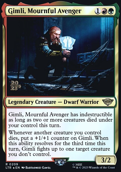 Gimli, Mournful Avenger