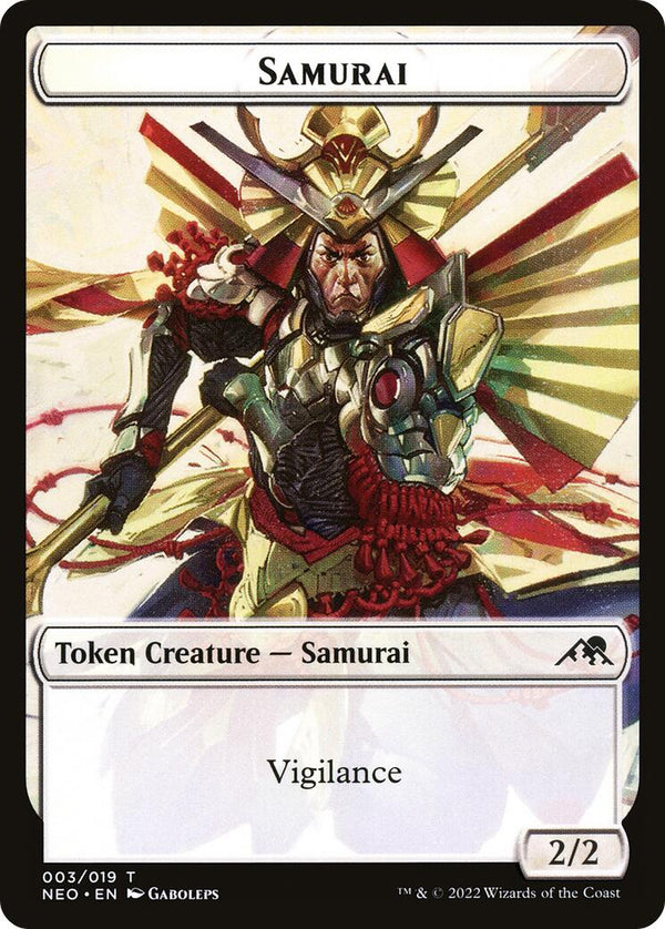 Samurai (003) // Tamiyo's Notebook (016) Double-sided Token [NEO - 3 // 16]