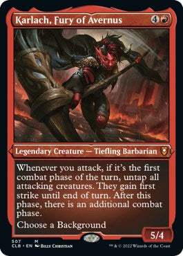 Karlach, Fury of Avernus (Foil Etched) [CLB - 507]