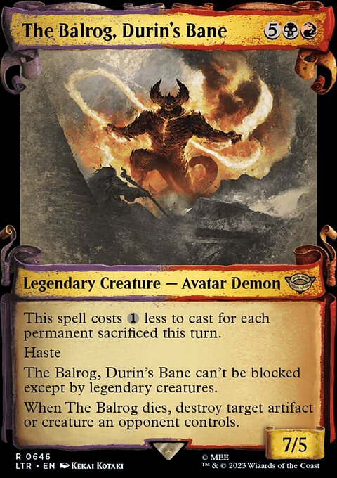 The Balrog, Durin's Bane