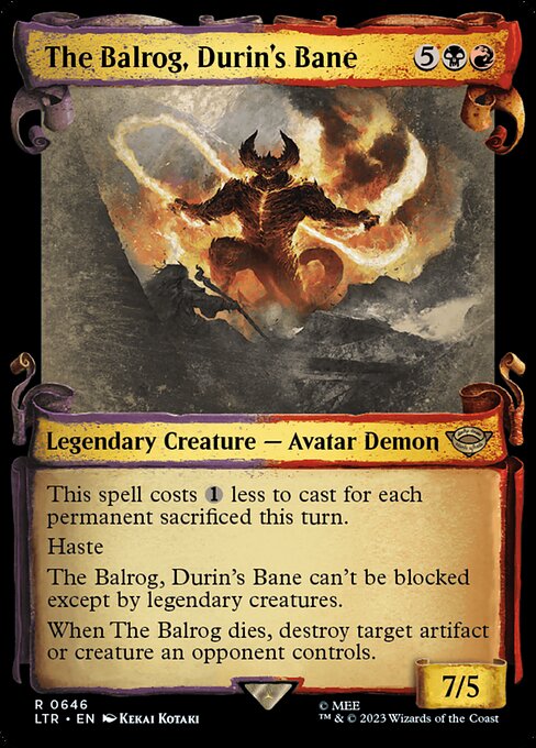 The Balrog, Durin's Bane