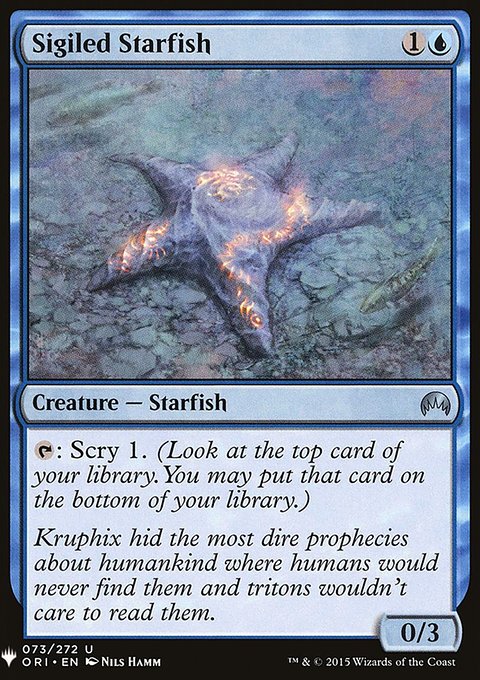 Sigiled Starfish