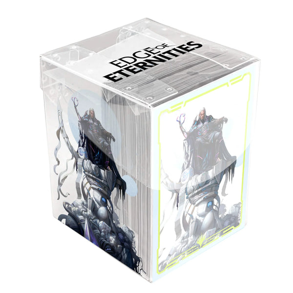Edge of Eternities Tezzeret, Cruel Captain 100ct Deck Protector Sleeves in Clear Box for Magic: The Gathering