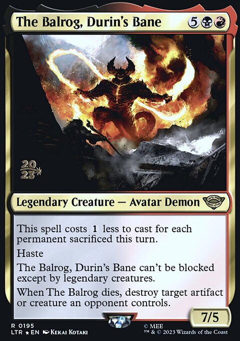 The Balrog, Durin's Bane