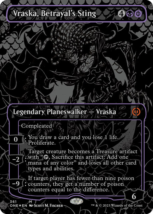 Vraska, Betrayal's Sting (Oil Slick Raised Foil) [ONE - 361]