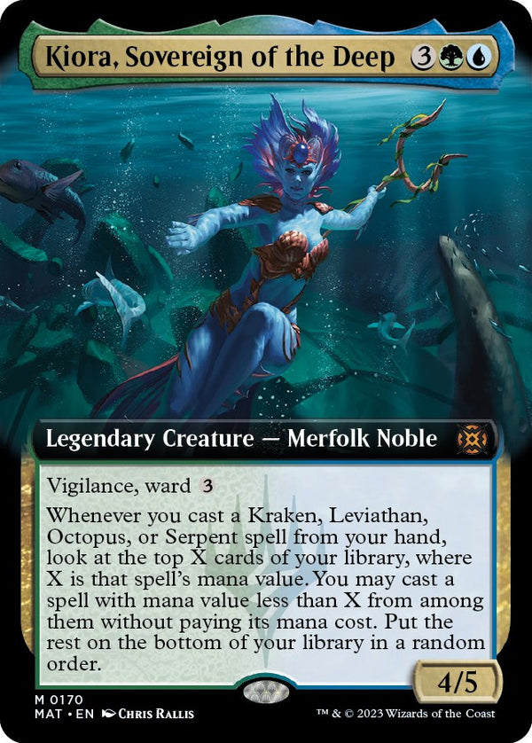 Kiora, Sovereign of the Deep (Extended Art) [MAT - 170]