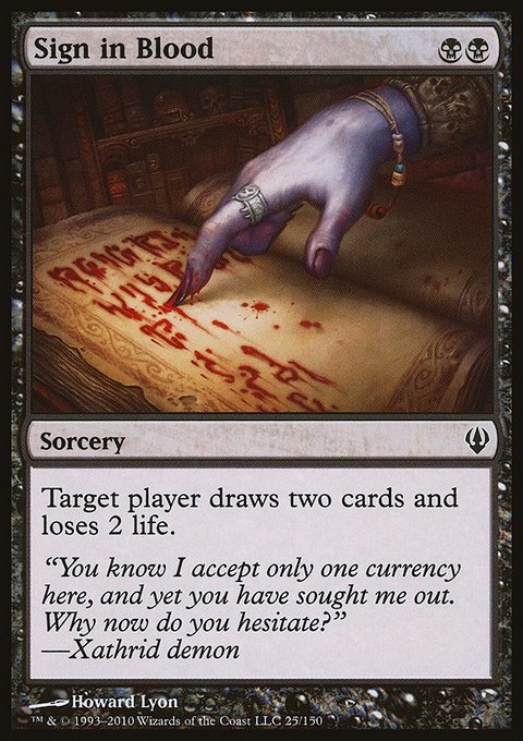 Sign in Blood