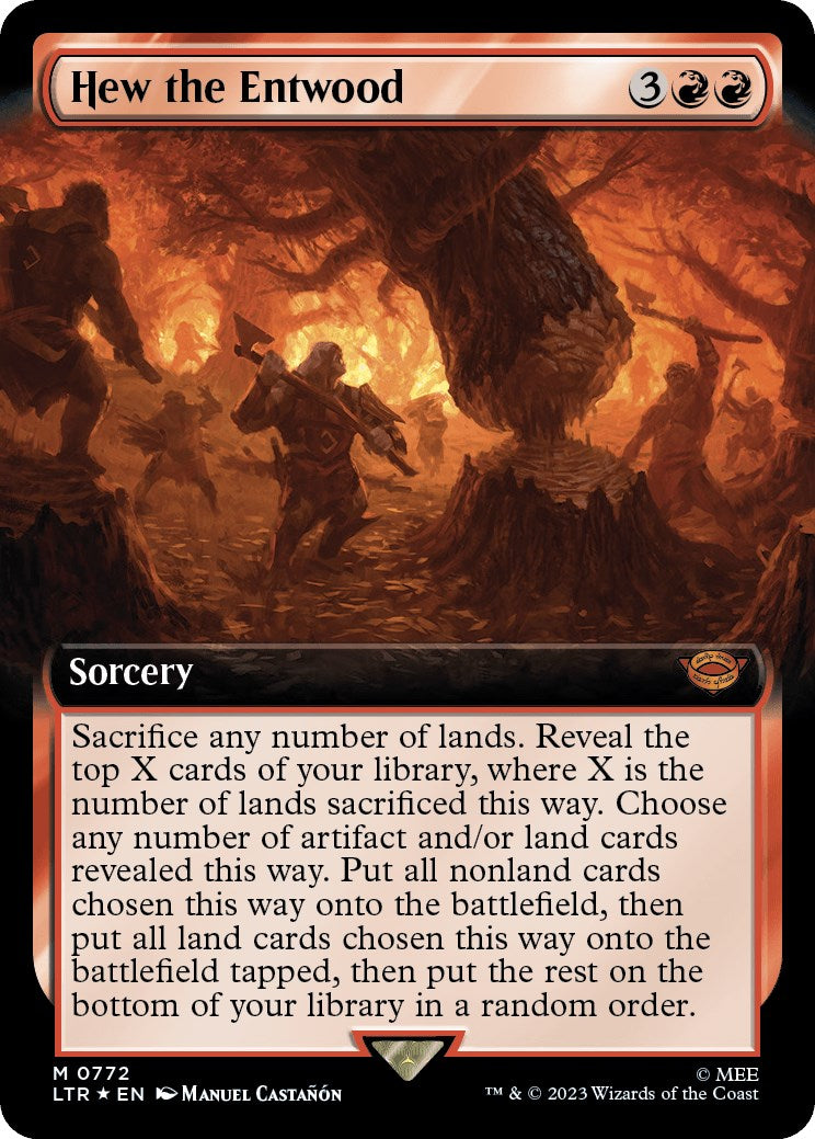 Hew the Entwood (Extended Art) (Surge Foil) [LTR - 772]