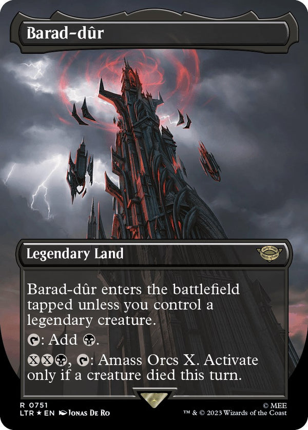 Barad-dur (0751) (Borderless) (Surge Foil) [LTR - 751]