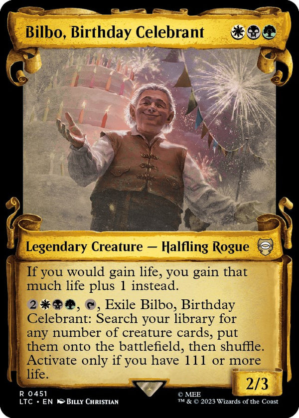 Bilbo, Birthday Celebrant (Showcase Scrolls) [LTC - 451]