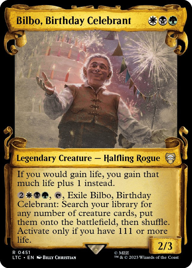 Bilbo, Birthday Celebrant (Showcase Scrolls) [LTC - 451]