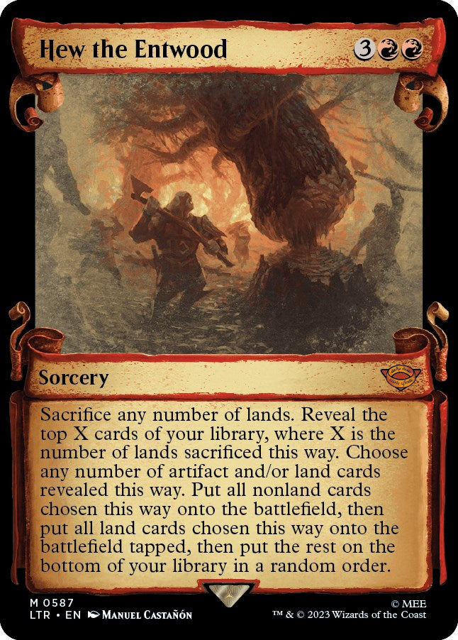 Hew the Entwood (Showcase Scrolls) [LTR - 587]