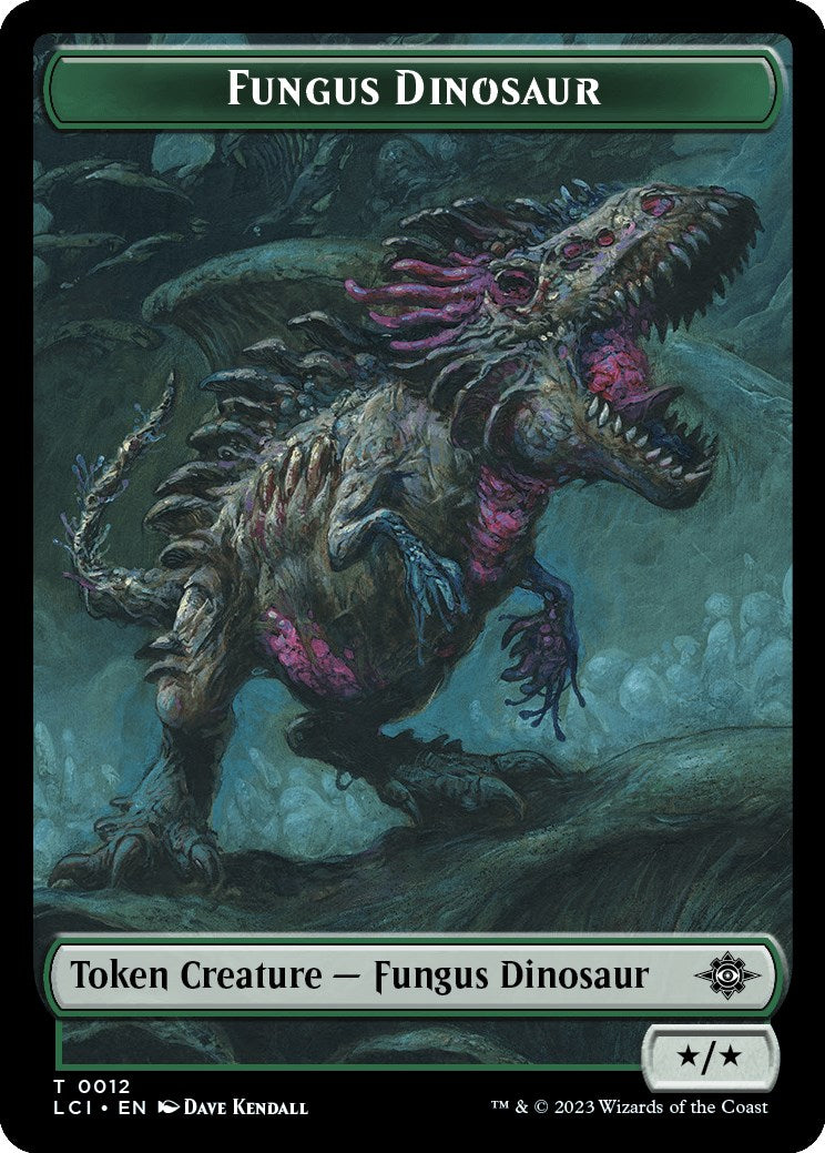 Fungus Dinosaur // Skeleton Pirate Double-Sided Token [LCI - 12 // 8]