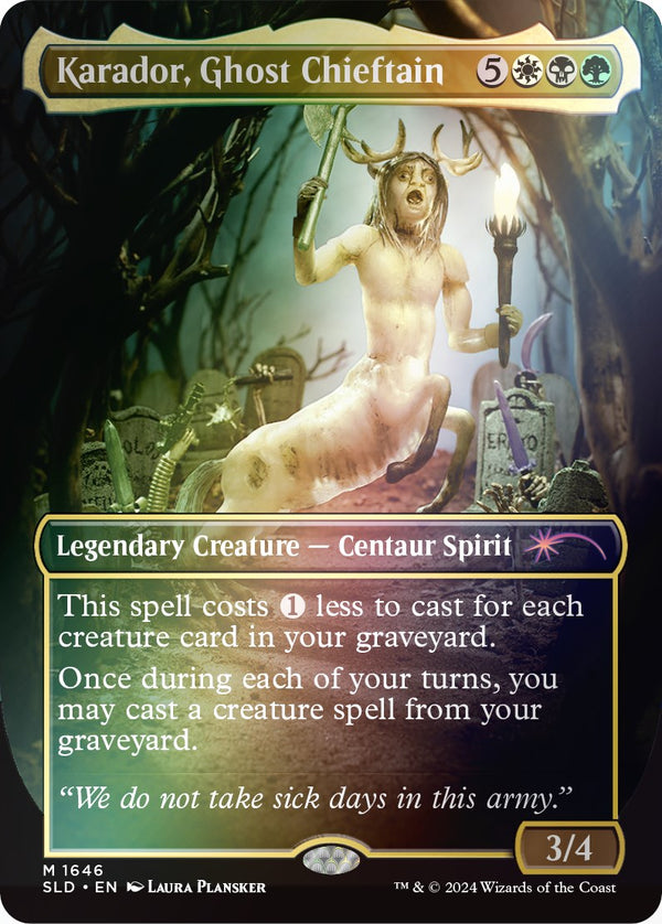 Karador, Ghost Chieftain (Rainbow Foil) [SLD - 1646]