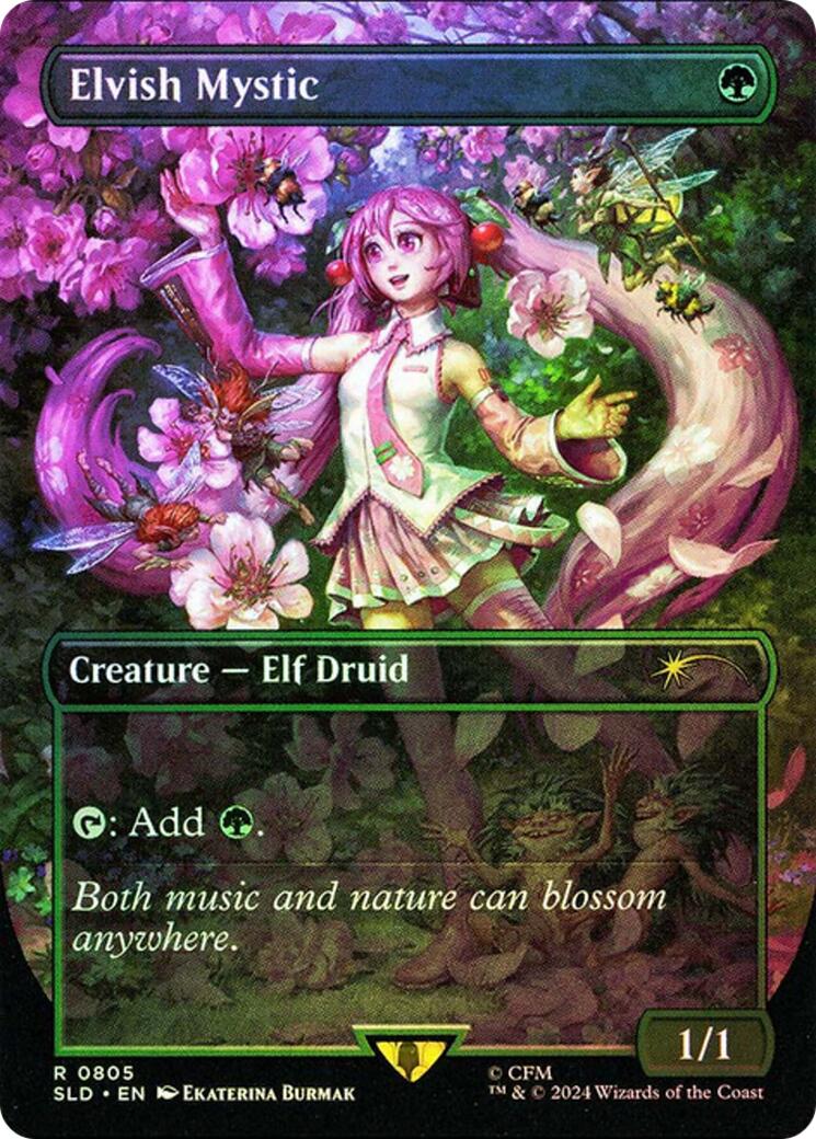 Elvish Mystic (0805) (Rainbow Foil) [SLD - 805]
