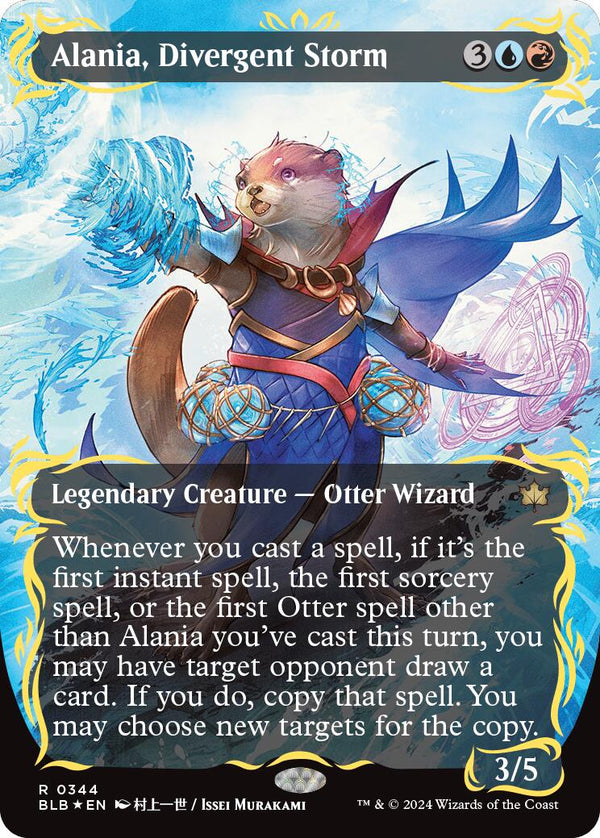 Alania, Divergent Storm (Borderless) (Raised Foil) [BLB - 344]