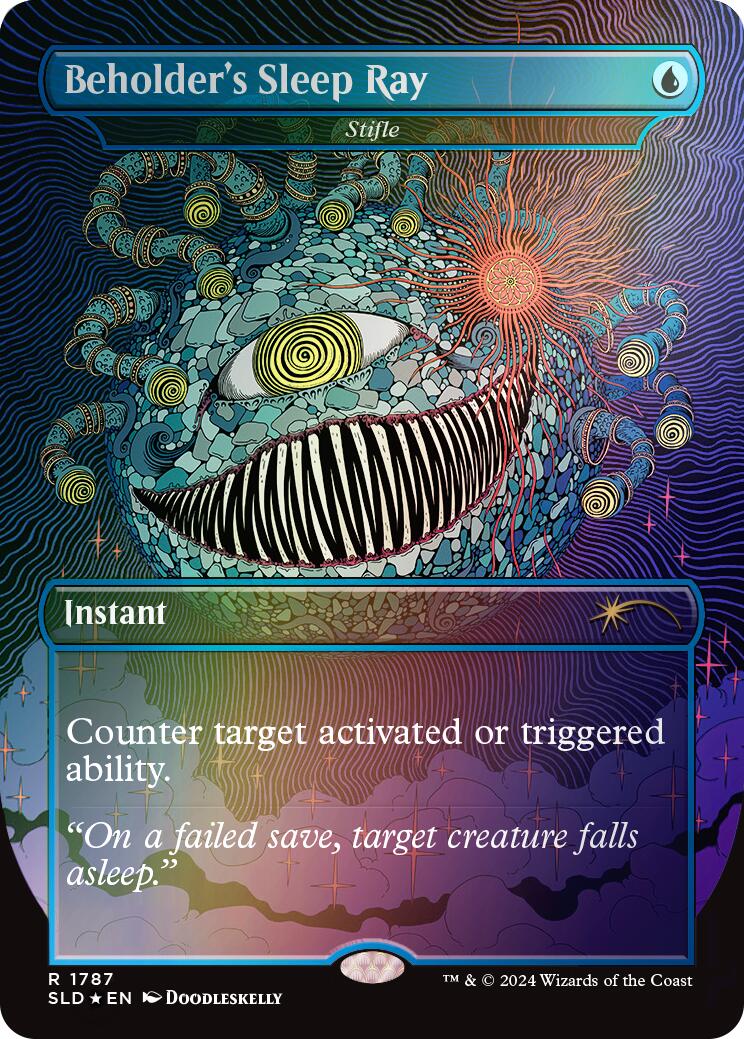 Beholder's Sleep Ray - Stifle (Rainbow Foil) [SLD - 1787]