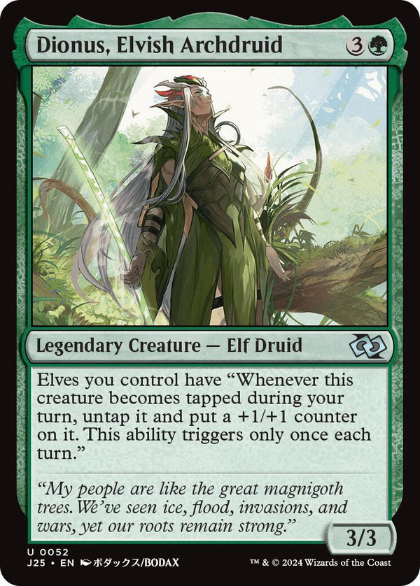 Dionus, Elvish Archdruid (Anime) [J25 - 52]