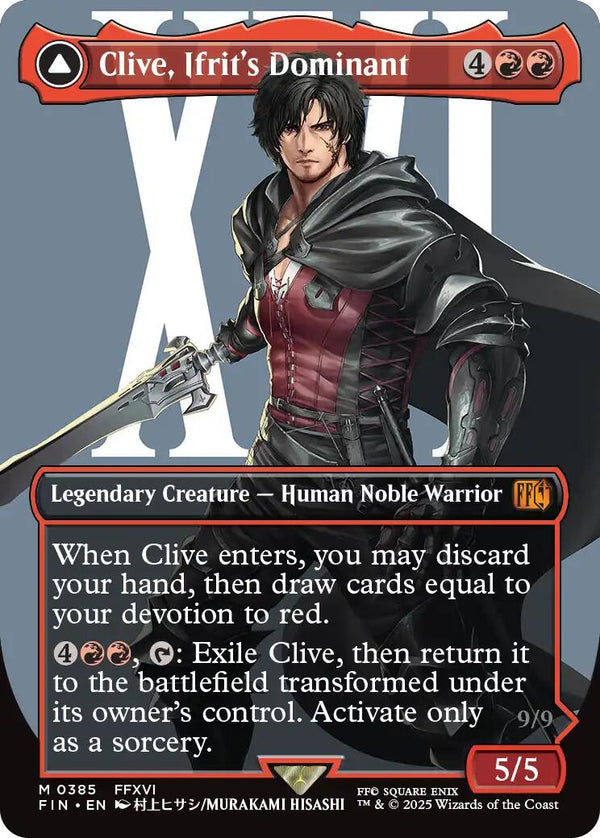 Clive, Ifrit's Dominant (0385) (Borderless) [FIN - 385]