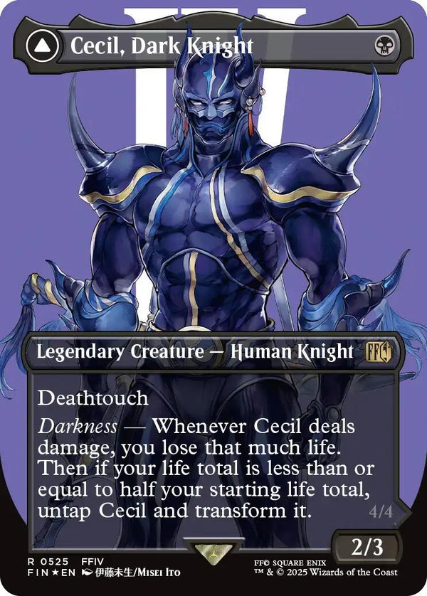 Cecil, Dark Knight (Borderless) (Surge Foil) [FIN - 525]