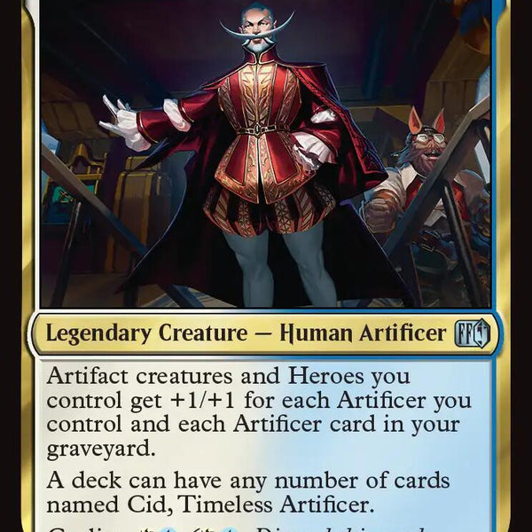 final fantasy mtg cid Cid, Timeless Artificer (0414) [FIN