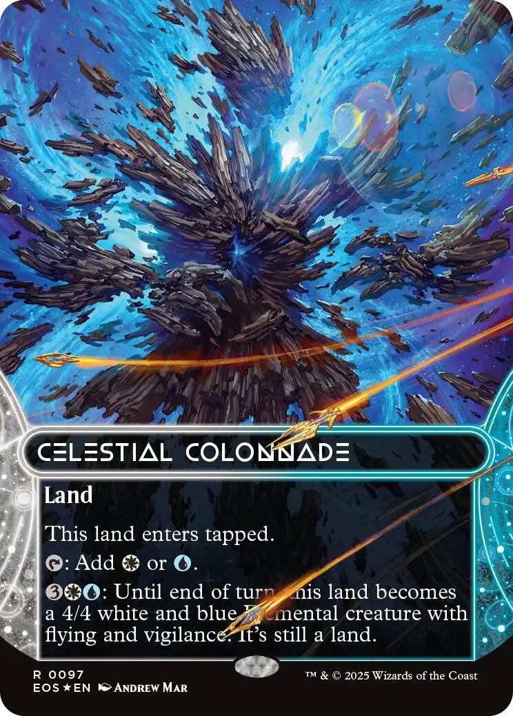 Celestial Colonnade (0097) (Borderless) (Galaxy Foil) [EOS - 97]