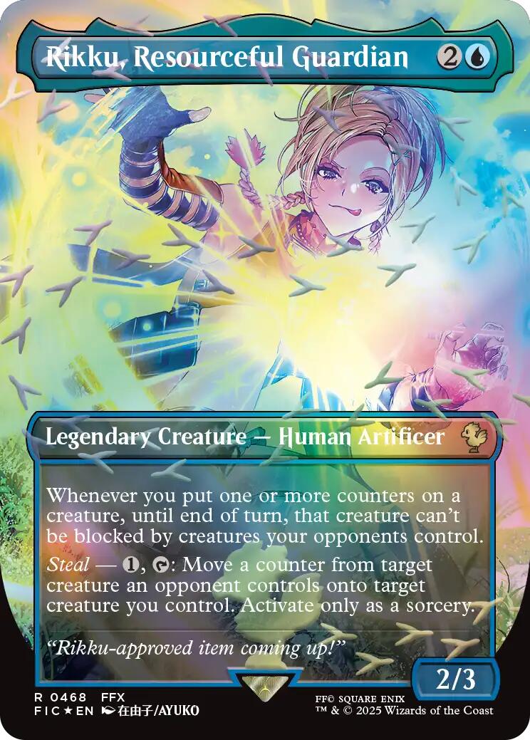 Rikku, Resourceful Guardian (Borderless) (Chocobo Track Foil) [FIC - 4