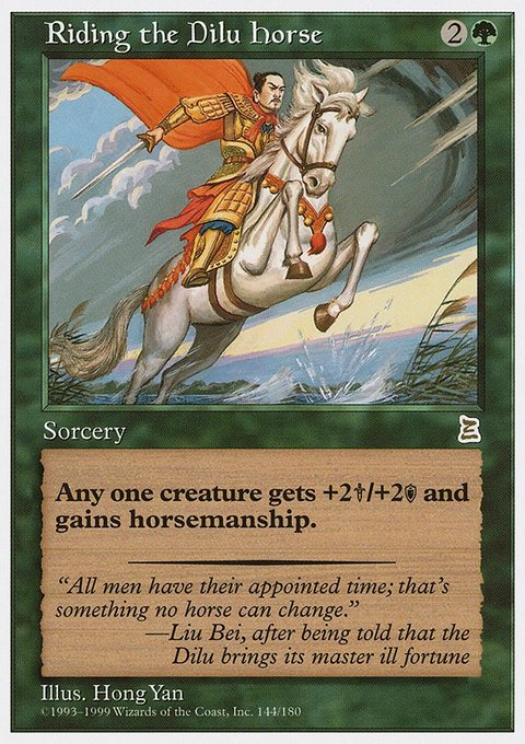 Riding the Dilu Horse
