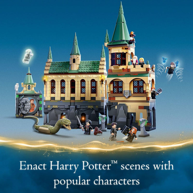 LEGO Harry Potter Hogwarts Chamber of Secrets 76389 Castle Toy with The Great Hall, 20th Anniversary Model Set with Collectible Golden Voldemort Minifigure