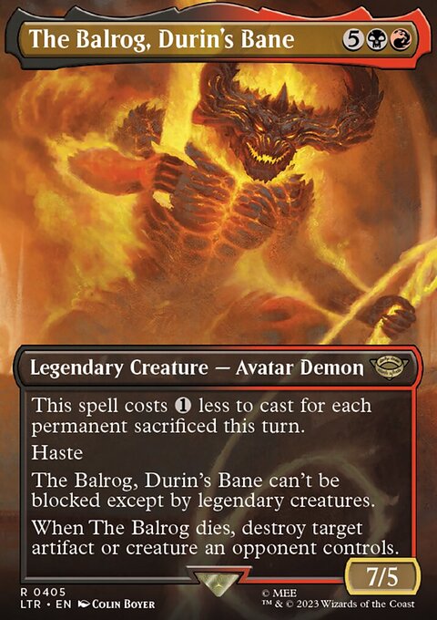 The Balrog, Durin's Bane