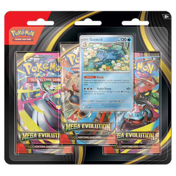 Pokemon TCG: Mega Evolution ME1 3-Pack Blister