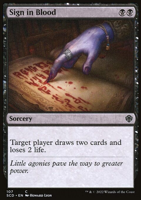 Sign in Blood