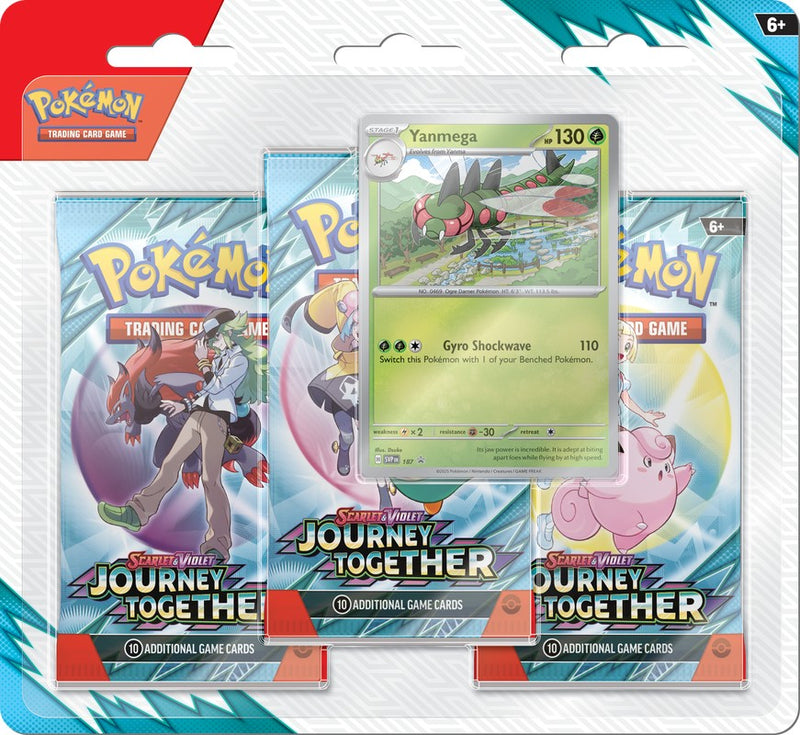 Pokemon Journey Together 3 Pack Blister Pokemon Journey Together 3 Pack Blister