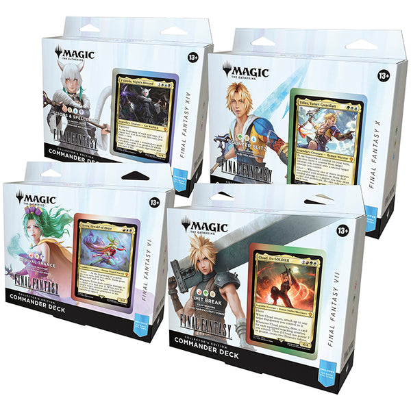 MTG: Universes Beyond- Final Fantasy Commander Deck, Collector Edition Display (4 decks) (FIC)