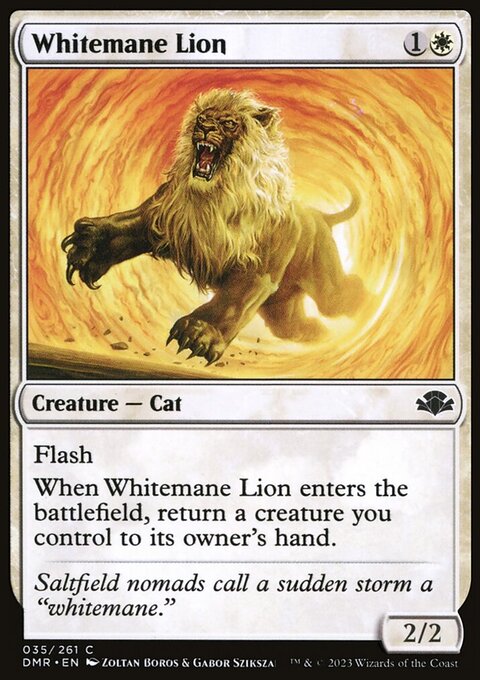 Whitemane Lion