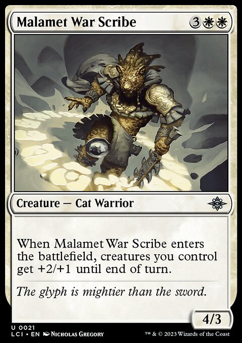 Malamet War Scribe