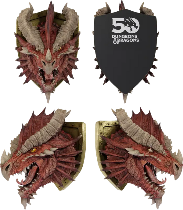 *LIFE SIZE* Limited Edition Ancient Red Dragon Head 50th Anniversary