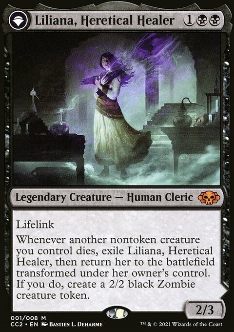 Liliana, Heretical Healer // Liliana, Defiant Necromancer