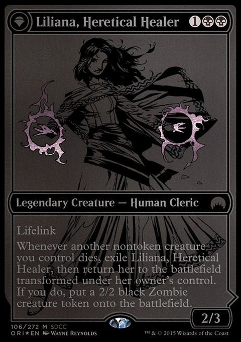 Liliana, Heretical Healer // Liliana, Defiant Necromancer