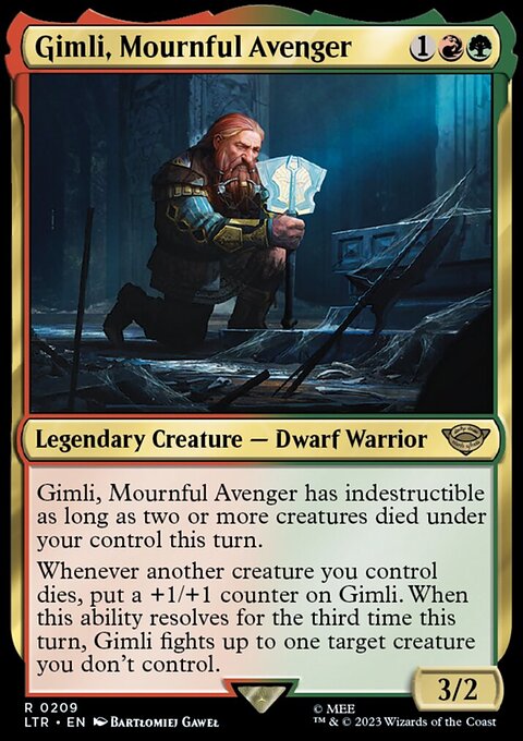 Gimli, Mournful Avenger