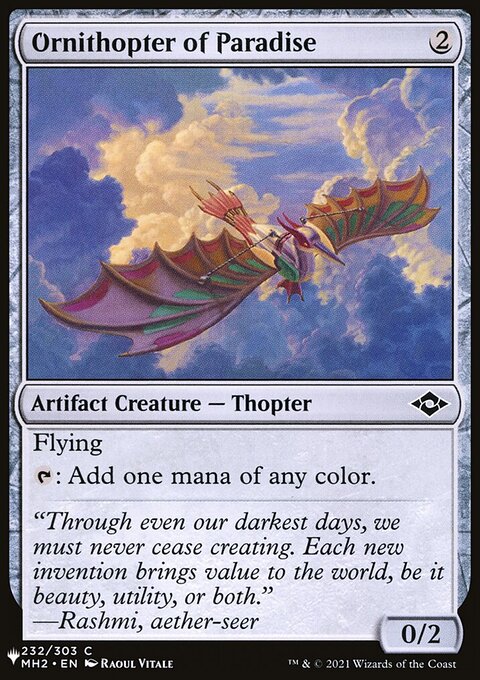 Ornithopter of Paradise