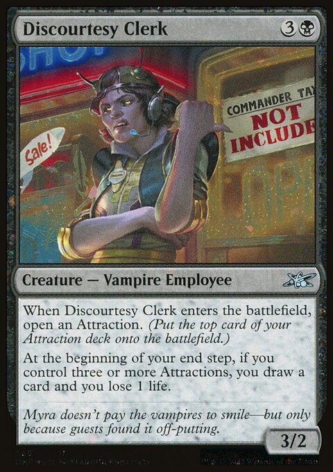 Discourtesy Clerk