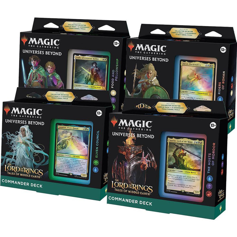The Lord of the Rings: Tales of Middle-earth Commander Decks [Set of 4] (LTC)