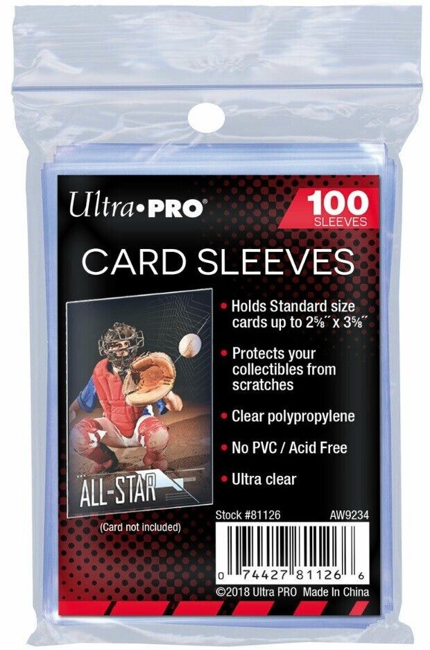 Ultra Pro Card Sleeves: 2-1/2" X 3-1/2" Penny